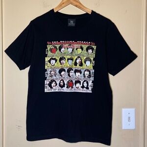 black Rolling Stones "Some Girls" album art t-shirt